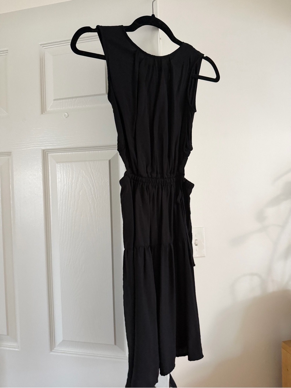 GAP Black Sleeveless Mini Dress with cutouts.